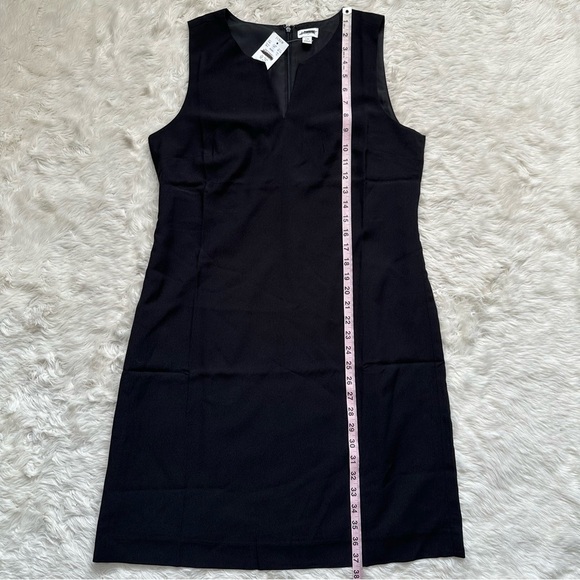 J. Crew Factory Dress Split-neck Suiting Above The Knee Black 10 NWT New - Picture 11 of 11